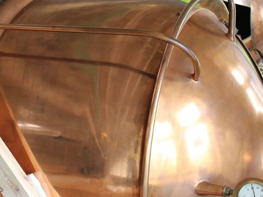 Großexponat Kupferne Braukessel