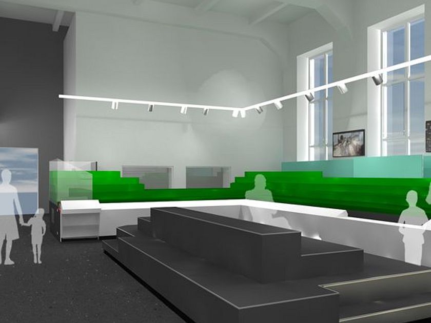 Blick von Norden Blick in die Ausstellung